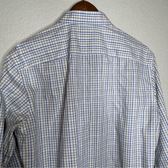 UNTUCKit Slim Fit Wrinkle Free Verdanel Checkered Button Down Shirt Men's Large - Picture 10 of 15